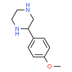 ChemSpider 2D Image | 2-(4-Methoxyphenyl)piperazine | C11H16N2O