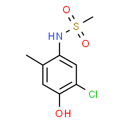 ChemSpider 2D Image | N-(5-Chloro-4-hydroxy-2-methylphenyl)methanesulfonamide | C8H10ClNO3S