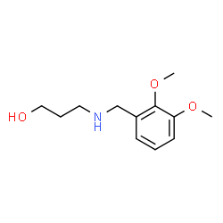 ChemSpider 2D Image | 3-(2,3-Dimethoxybenzylamino)propan-1-ol | C12H19NO3