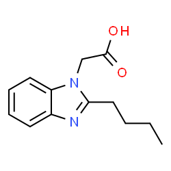 ChemSpider 2D Image | (2-butylbenzoimidazol-1-yl)acetic acid | C13H16N2O2