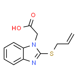 ChemSpider 2D Image | [2-(Allylsulfanyl)-1H-benzimidazol-1-yl]acetic acid | C12H12N2O2S