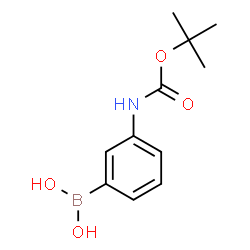 ChemSpider 2D Image | (3-BOC-AMINOPHENYL)BORONIC ACID | C11H16BNO4