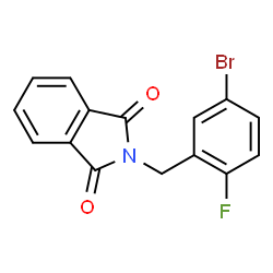 ChemSpider 2D Image | 2-(5-Bromo-2-fluorobenzyl)-1H-isoindole-1,3(2H)-dione | C15H9BrFNO2