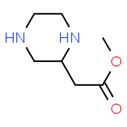 ChemSpider 2D Image | Methyl 2-piperazineacetate | C7H14N2O2