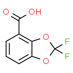 ChemSpider 2D Image | 2,2-Difluoro-1,3-benzodioxole-4-carboxylic acid | C8H4F2O4