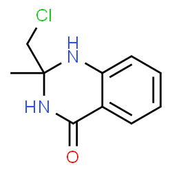 ChemSpider 2D Image | 2-(Chloromethyl)-2-methyl-2,3-dihydro-4(1H)-quinazolinone | C10H11ClN2O