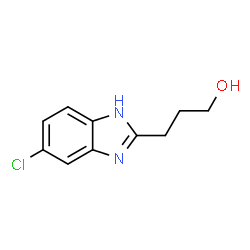 ChemSpider 2D Image | 3-(5-Chloro-1H-benzimidazol-2-yl)-1-propanol | C10H11ClN2O