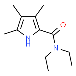 ChemSpider 2D Image | N,N-Diethyl-3,4,5-trimethyl-1H-pyrrole-2-carboxamide | C12H20N2O