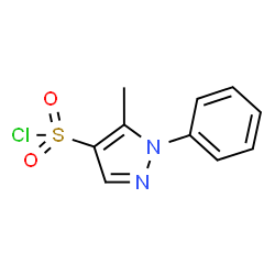 ChemSpider 2D Image | 5-Methyl-1-phenyl-1H-pyrazole-4-sulfonyl chloride | C10H9ClN2O2S