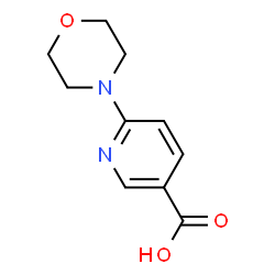 ChemSpider 2D Image | 6-Morpholinonicotinic acid | C10H12N2O3