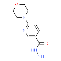 ChemSpider 2D Image | 6-MORPHOLINONICOTINOHYDRAZIDE | C10H14N4O2