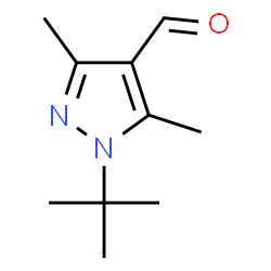 ChemSpider 2D Image | 1-Tert-Butyl-3,5-Dimethyl-1H-Pyrazole-4-Carbaldehyde | C10H16N2O