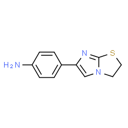 ChemSpider 2D Image | 4-(2,3-DIHYDROIMIDAZO[2,1-B][1,3]THIAZOL-6-YL)ANILINE | C11H11N3S