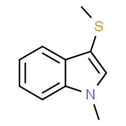 ChemSpider 2D Image | 1-methyl-3-(methylthio)-1H-indole | C10H11NS
