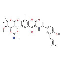 ChemSpider 2D Image | novobiocin anion | C31H35N2O11