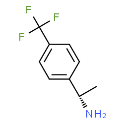 ChemSpider 2D Image | (S)-1-[4-(Trifluoromethyl)phenyl]ethylamine | C9H10F3N