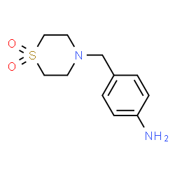 ChemSpider 2D Image | 4-(4-Aminobenzyl)thiomorpholine 1,1-dioxide | C11H16N2O2S