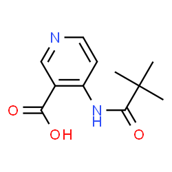 ChemSpider 2D Image | 4-[(2,2-Dimethylpropanoyl)amino]nicotinic acid | C11H14N2O3