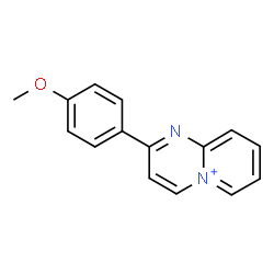 ChemSpider 2D Image | 2-(4-Methoxyphenyl)pyrido[1,2-a]pyrimidin-5-ium | C15H13N2O