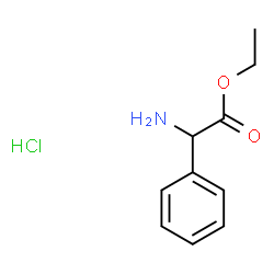 ChemSpider 2D Image | Ethyl 2-amino-2-phenylacetate hydrochloride | C10H14ClNO2