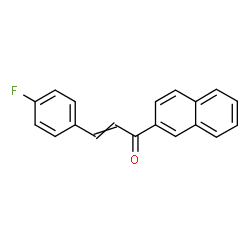ChemSpider 2D Image | 3-(4-Fluorophenyl)-1-(2-naphthyl)-2-propen-1-one | C19H13FO