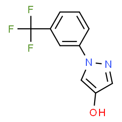 ChemSpider 2D Image | 1-[3-(Trifluoromethyl)phenyl]-1H-pyrazol-4-ol | C10H7F3N2O
