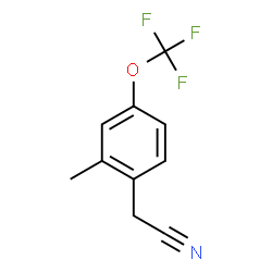 ChemSpider 2D Image | 2-Methyl-4-(trifluoromethoxy)benzeneacetonitrile | C10H8F3NO