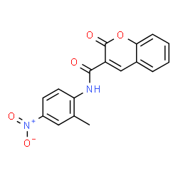ChemSpider 2D Image | N-(2-Methyl-4-nitrophenyl)-2-oxo-2H-chromene-3-carboxamide | C17H12N2O5