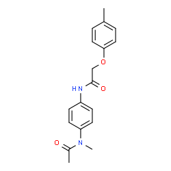 ChemSpider 2D Image | N-Methyl-N-(4-{[(4-methylphenoxy)acetyl]amino}phenyl)acetamide | C18H20N2O3