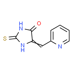 ChemSpider 2D Image | 5-(2-Pyridinylmethylene)-2-thioxo-4-imidazolidinone | C9H7N3OS