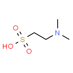 ChemSpider 2D Image | 2-(Dimethylamino)ethanesulfonic acid | C4H11NO3S