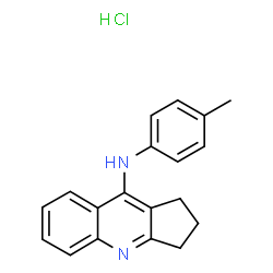 ChemSpider 2D Image | N-(4-Methylphenyl)-2,3-dihydro-1H-cyclopenta[b]quinolin-9-amine hydrochloride (1:1) | C19H19ClN2