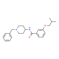ChemSpider 2D Image | N-(1-Benzyl-4-piperidinyl)-3-isobutoxybenzamide | C23H30N2O2
