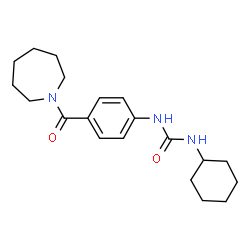 ChemSpider 2D Image | 1-[4-(1-Azepanylcarbonyl)phenyl]-3-cyclohexylurea | C20H29N3O2