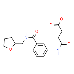 ChemSpider 2D Image | 3-({3-[(OXOLAN-2-YLMETHYL)CARBAMOYL]PHENYL}CARBAMOYL)PROPANOIC ACID | C16H20N2O5