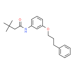 ChemSpider 2D Image | 3,3-Dimethyl-N-[3-(3-phenylpropoxy)phenyl]butanamide | C21H27NO2