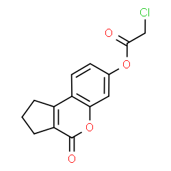 ChemSpider 2D Image | 4-Oxo-1,2,3,4-tetrahydrocyclopenta[c]chromen-7-yl chloroacetate | C14H11ClO4