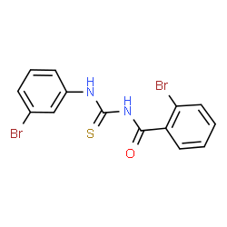 ChemSpider 2D Image | 2-Bromo-N-[(3-bromophenyl)carbamothioyl]benzamide | C14H10Br2N2OS