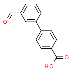 ChemSpider 2D Image | 3'-Formyl-4-biphenylcarboxylic acid | C14H10O3