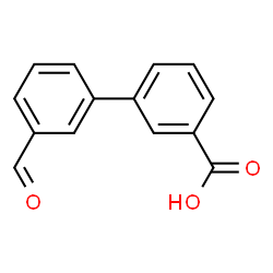ChemSpider 2D Image | 3'-Formyl-3-biphenylcarboxylic acid | C14H10O3