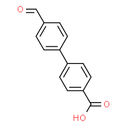 ChemSpider 2D Image | 4'-Formyl-4-biphenylcarboxylic acid | C14H10O3