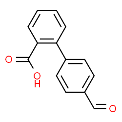 ChemSpider 2D Image | 4'-Formyl-2-biphenylcarboxylic acid | C14H10O3
