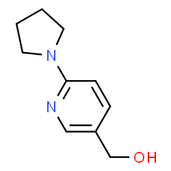 ChemSpider 2D Image | 6-(1-Pyrrolidinyl)-3-pyridinemethanol | C10H14N2O