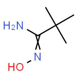 ChemSpider 2D Image | N-Hydroxy-2,2-dimethylpropanimidamide | C5H12N2O