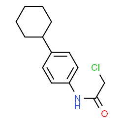 ChemSpider 2D Image | 2-Chloro-N-(4-cyclohexylphenyl)acetamide | C14H18ClNO