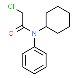 ChemSpider 2D Image | 2-Chloro-N-cyclohexyl-N-phenylacetamide | C14H18ClNO