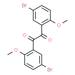 ChemSpider 2D Image | 1,2-Bis(5-bromo-2-methoxyphenyl)-1,2-ethanedione | C16H12Br2O4