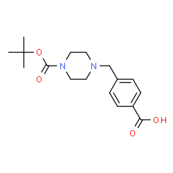 ChemSpider 2D Image | 1-Boc-4-(4-Carboxybenzyl)piperazine | C17H24N2O4