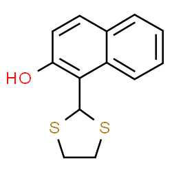 ChemSpider 2D Image | 1-(1,3-DITHIOLAN-2-YL)-2-NAPHTHOL | C13H12OS2
