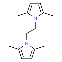 ChemSpider 2D Image | 1,1'-ethylenebis[2,5-dimethylpyrrole] | C14H20N2